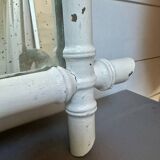 Ancien miroir en bois forme bambou