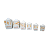 Série de 6 pots à épices