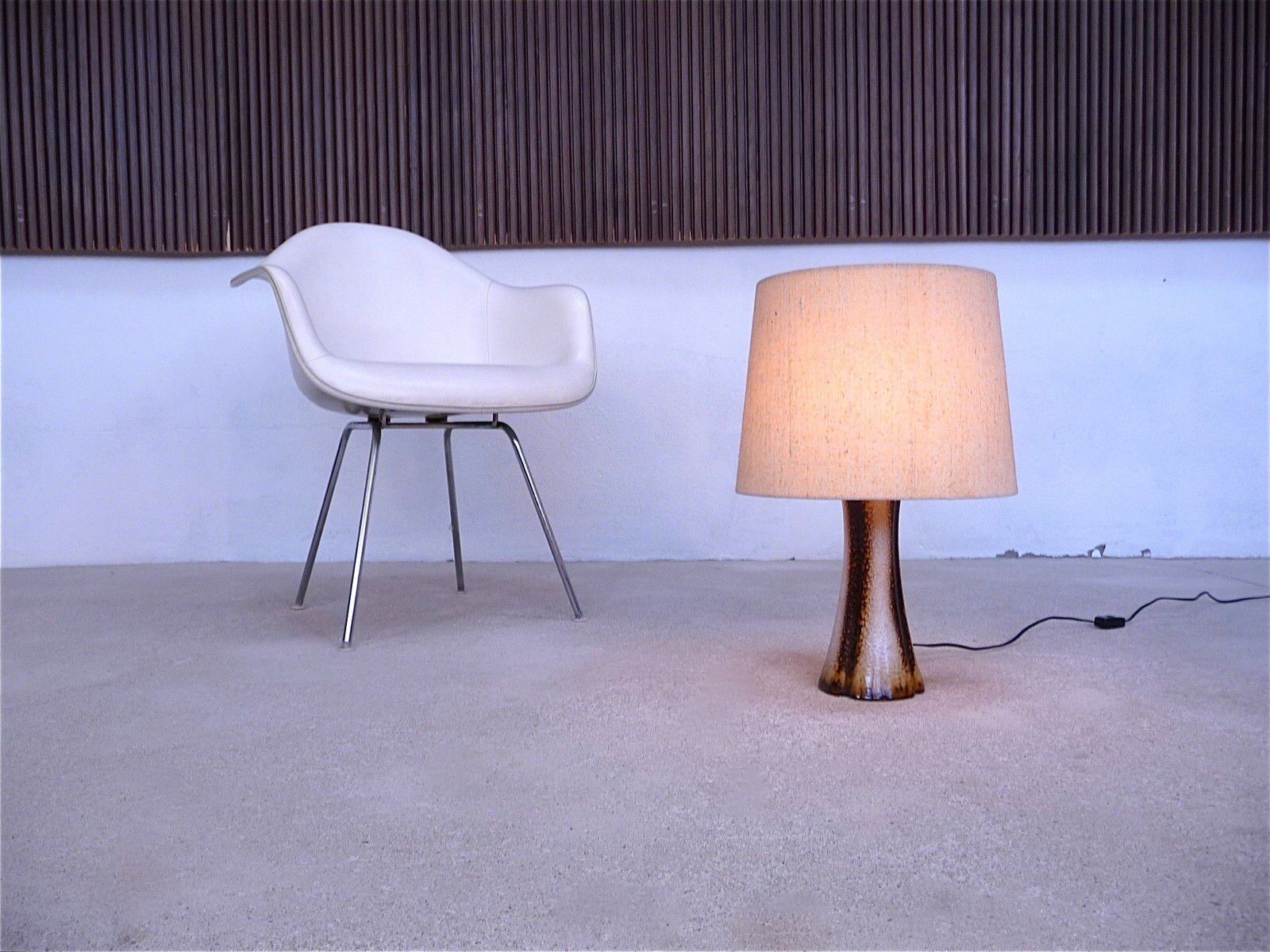 Scandinavian modern ceramic table lamp, Denmark 1960s