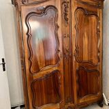 Solid walnut wardrobe