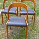 Chaises Baumann en skaï