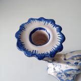 Ceramic chandelier hand-painted with signature