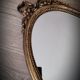 Miroir doré ovale 41x23