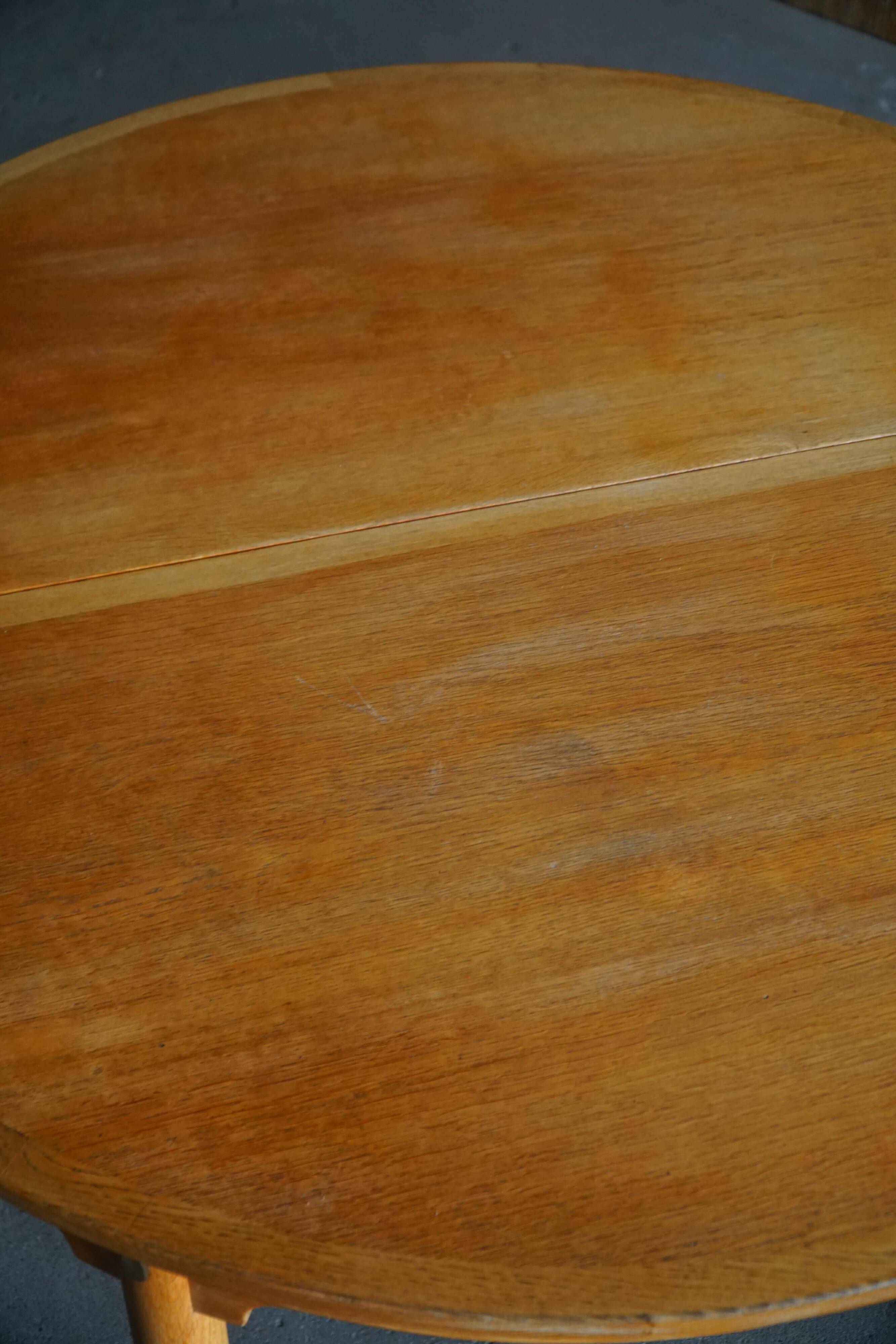 Børge Mogensen, "Øresund" dining table in oak and brass, Mid-century modern, 1950s