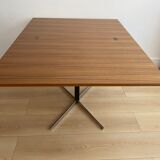 Adjustable teak table, unfoldable, up and down