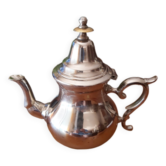 silver-plated teapot