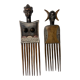 Pair of Akan combs