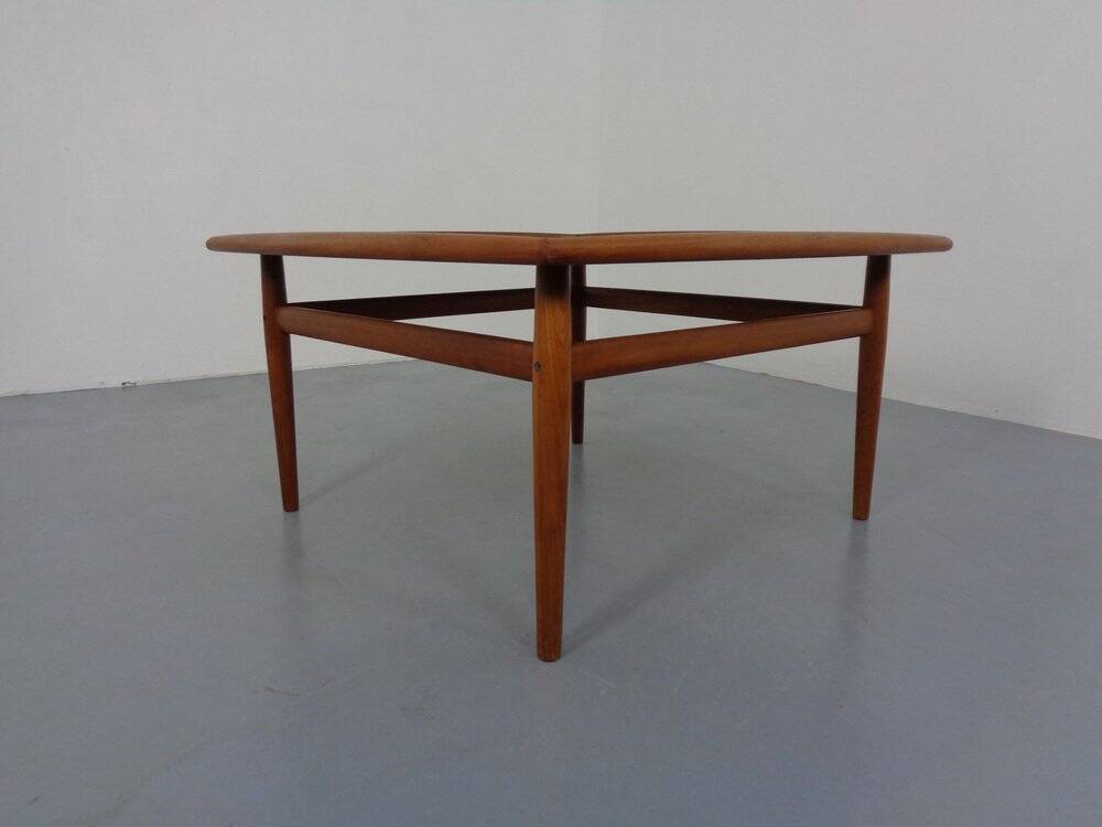 Large Danish Teak Coffee Table by Grete Jalk for Glostrup, 1960s