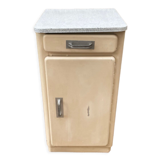 Furniture stored bottle in enamelled sheet metal