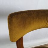 Set of two padded chamber armchairs