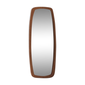 Miroir mural scandinave teck vintage - 78x29cm