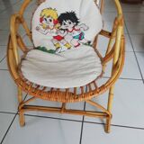 Children's rattan bucket chair