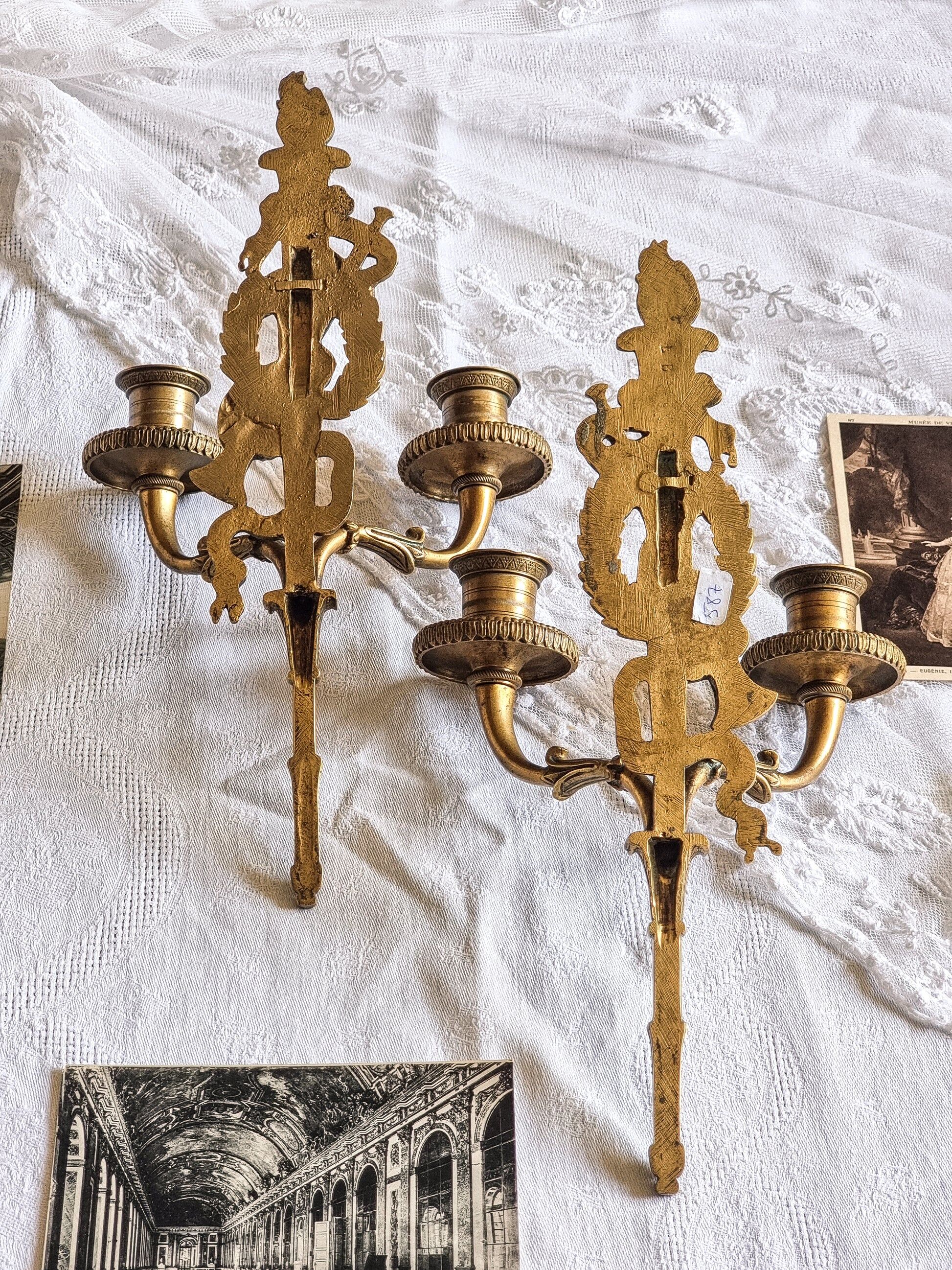 Empire wall sconces