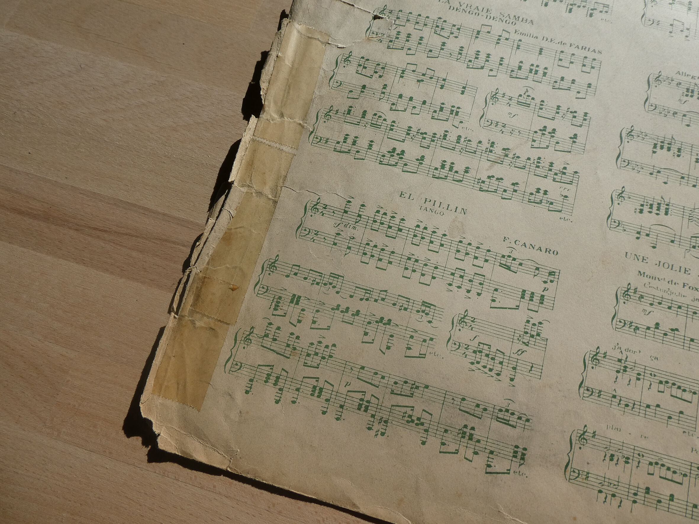 Old poster "Yes We have no bananas" - Ed. F. Salabert Paris