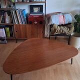 Walnut coffee table Scandinavian design co-edition