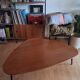 Walnut coffee table Scandinavian design co-edition
