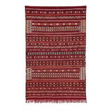 Red Berber kilim rug 155x240 cm