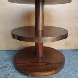 Table Gueridon art deco palissandre 3 niveaux