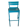 Tabouret de bar Luxembourg Fermob bleu empilable