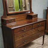 English Napoleon III psyche commode – mahogany – Elegant and functional