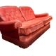 Vintage pink two-seater sofa with fringes