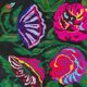 Handwoven Romanian rug with colorful bohemian floral design 294x146cm