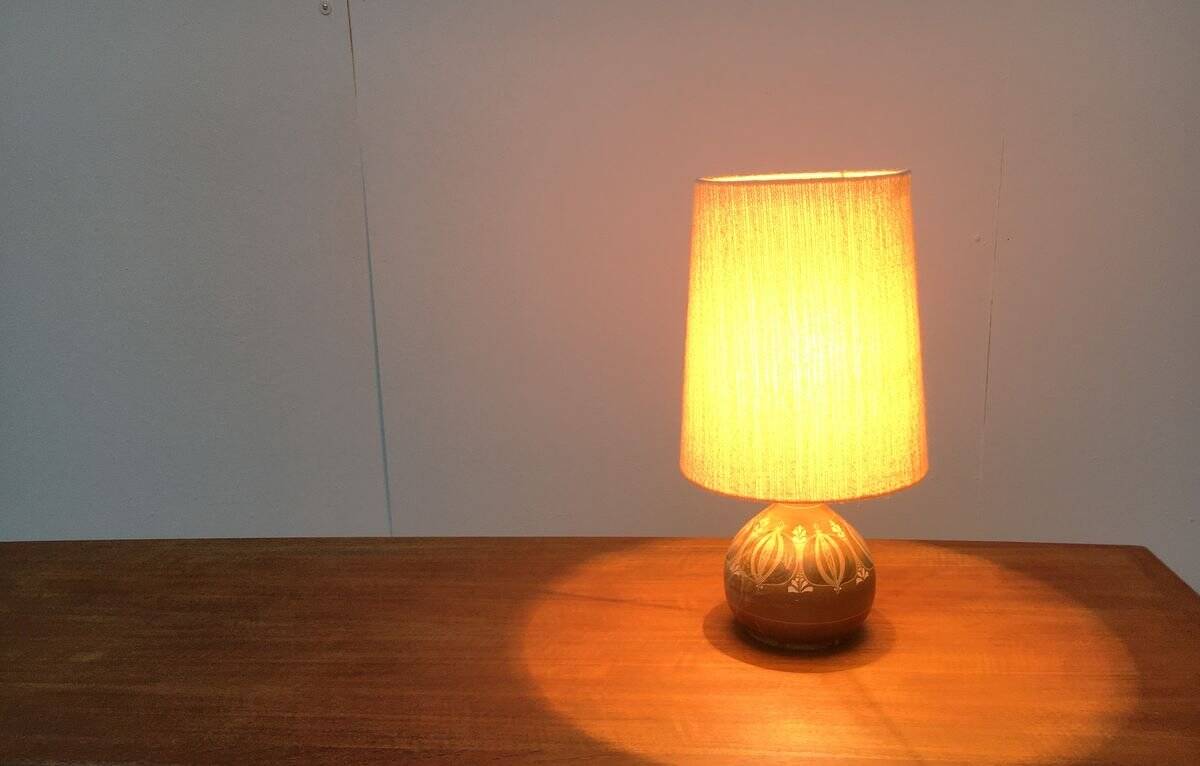 Mid-century German ceramic table lamp by Thoms Keramik.