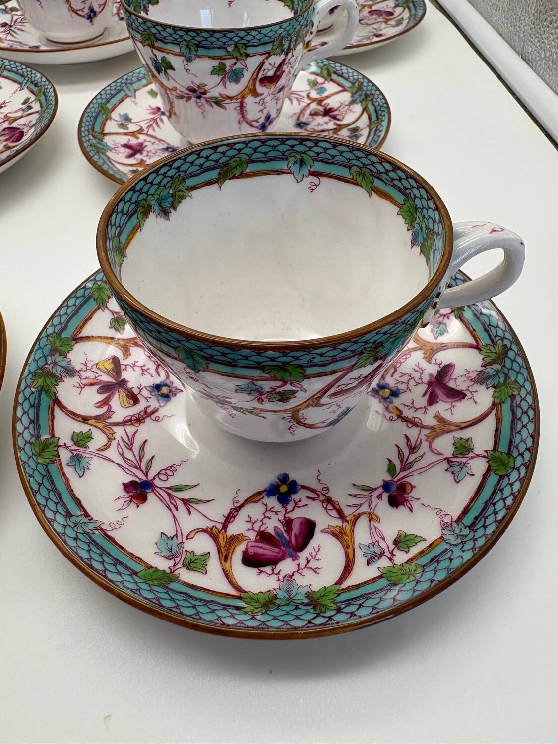 Service à café, Sarreguemines, Minton, 19ème