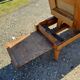 Doctor's bench oak and leather 19th