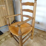 Pair of mulched brutalist armchairs