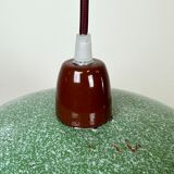 Industrial Factory Green Enamel Ceiling Lamp , 1960s