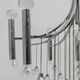 Mid-Century Modern Italian Chrome and Glass Chandelier, 1970
