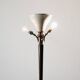 Tripod floor lamp 1950s wooden base