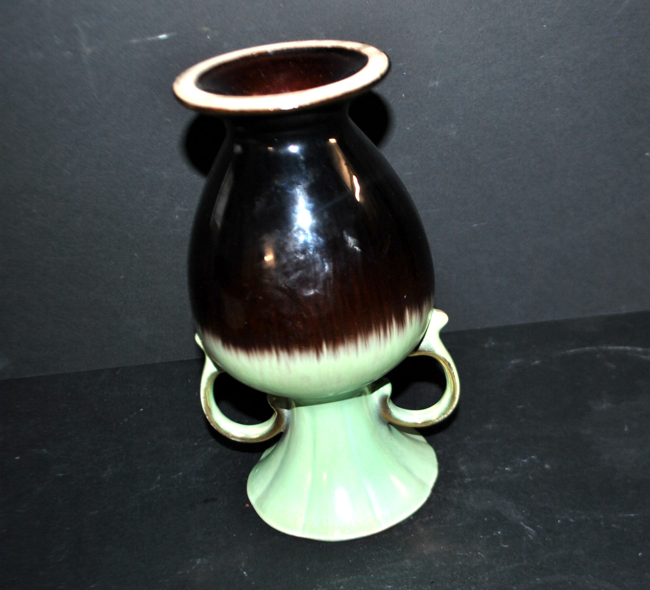 Vintage ceramic amphora vase Keramik 1950 by Eduard Bay Germany