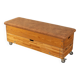 Unique storage chest as a storage cabinet and bench.
