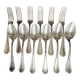 12 couverts en métal argenté Apollo