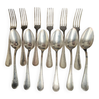 12 Apollo silver-plated cutlery pieces