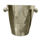 Silver metal champagne bucket