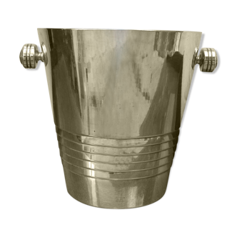Silver metal champagne bucket