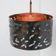 Brutalist copper pendant lamp from Boréns, 1970s