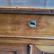 Bahut 2 doors 1 drawer louis philippe in blond walnut of the XlX th century