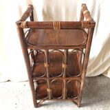 Old Sellette Tablet 3 Vintage Rotin Shelves