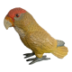 Vintage enamelled metal parakeet paperpress