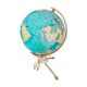 Globe world map old glass light vintage design 1970