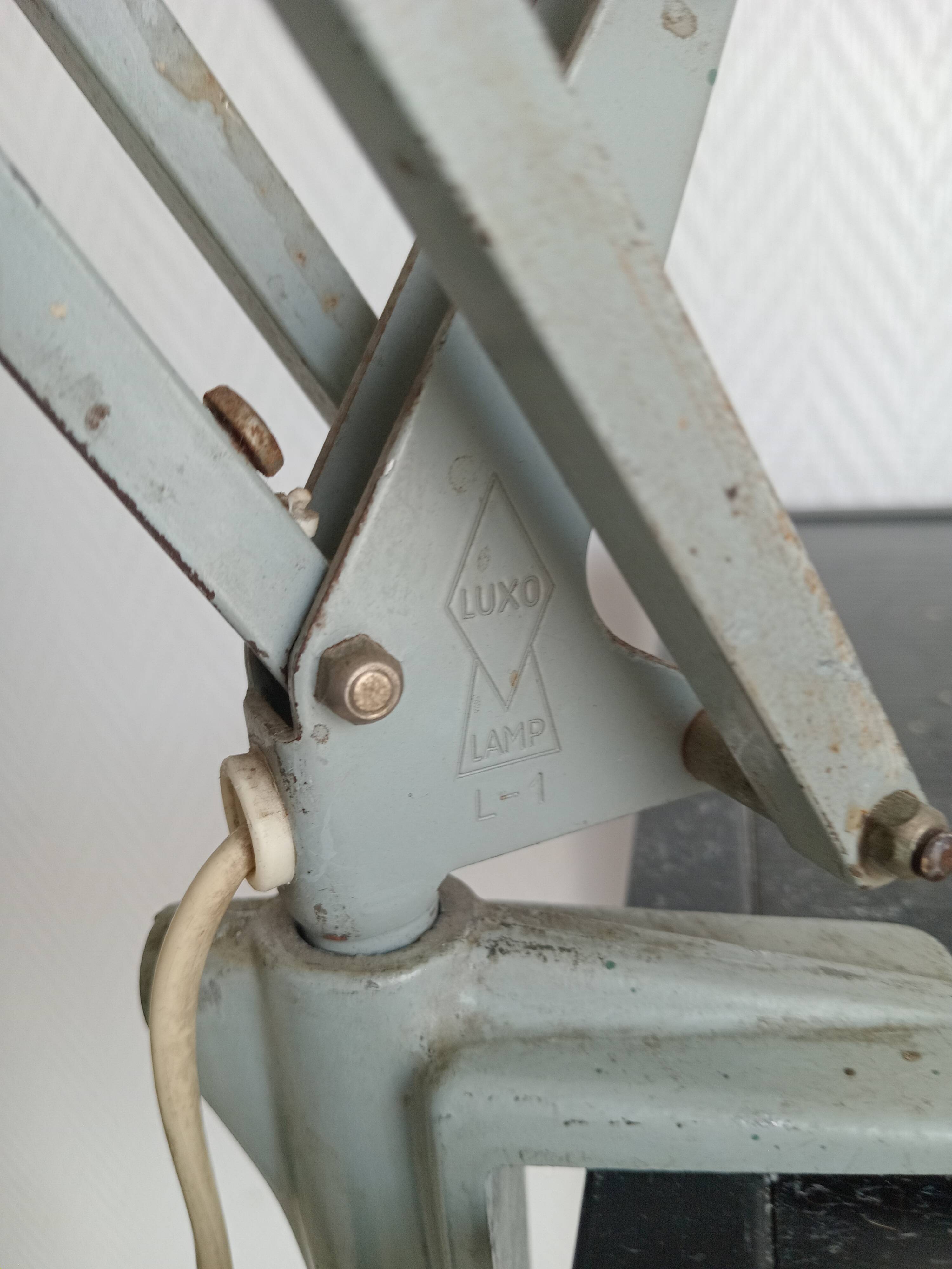 Vintage Luxo L1 architect's lamp, 1960s