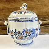 Gien sugar bowl rooster and peonies model 1938 1960