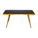 Coffee Table with Black Glass Top by Jiří Jiroutek for Cesky Nabytek, 1960s