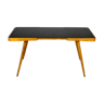 Coffee Table with Black Glass Top by Jiří Jiroutek for Cesky Nabytek, 1960s