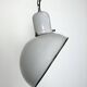 Industrial Grey Enamel Factory Pendant Lamp, 1960s