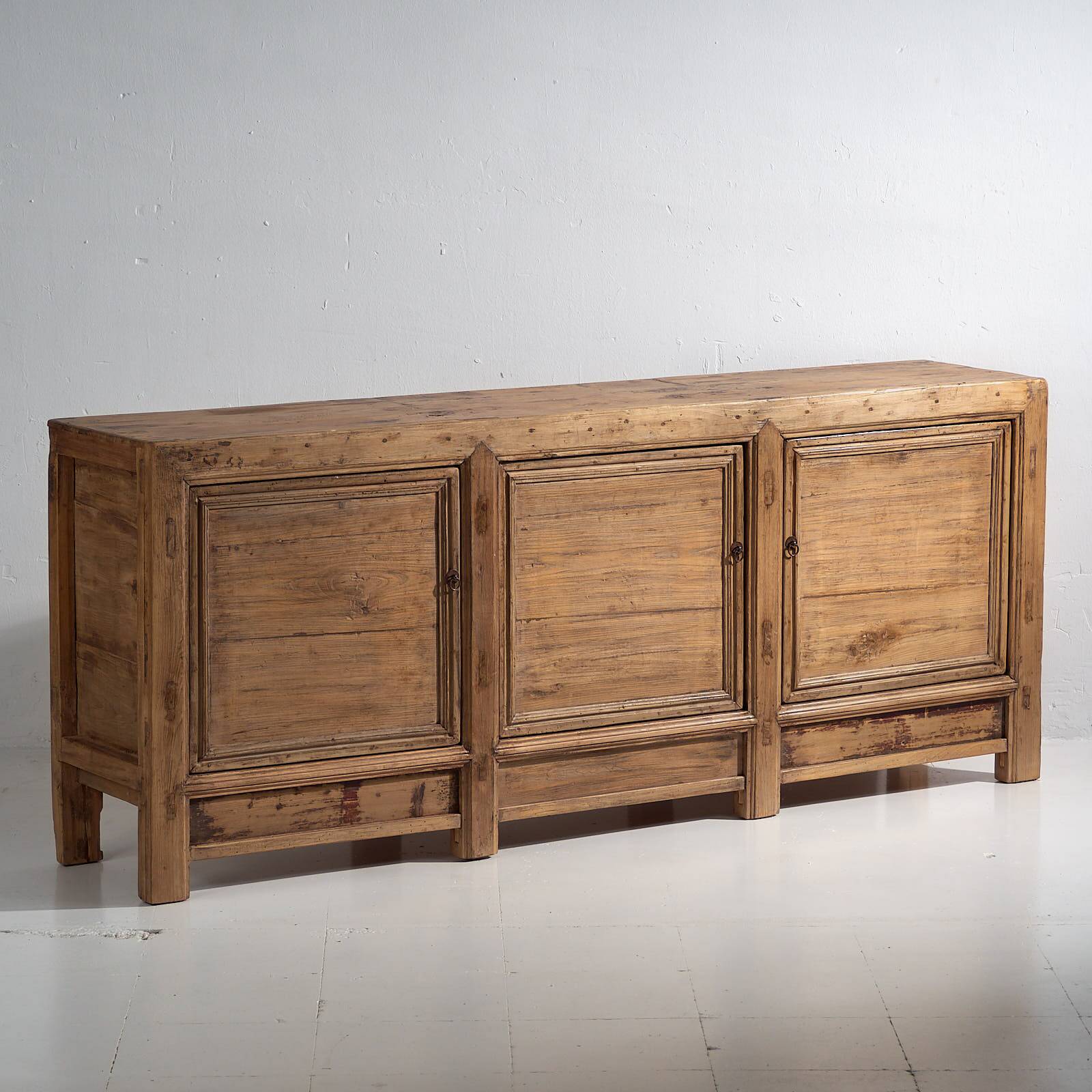 Antique wooden three-door sideboard (circa 1920)
